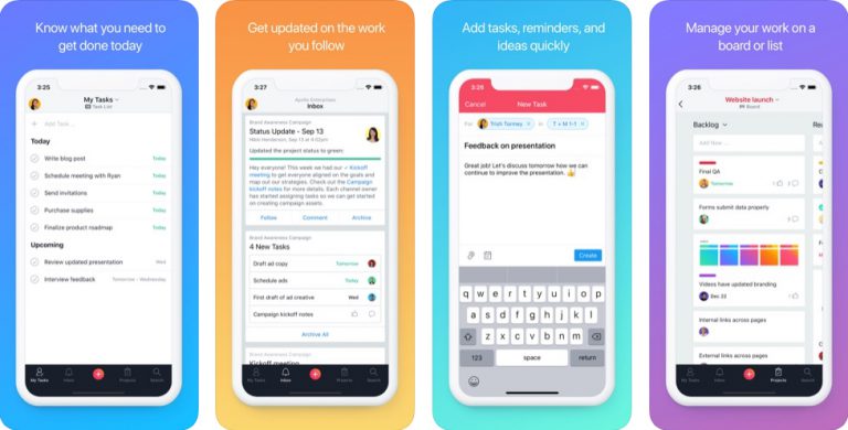 Asana organize team projects