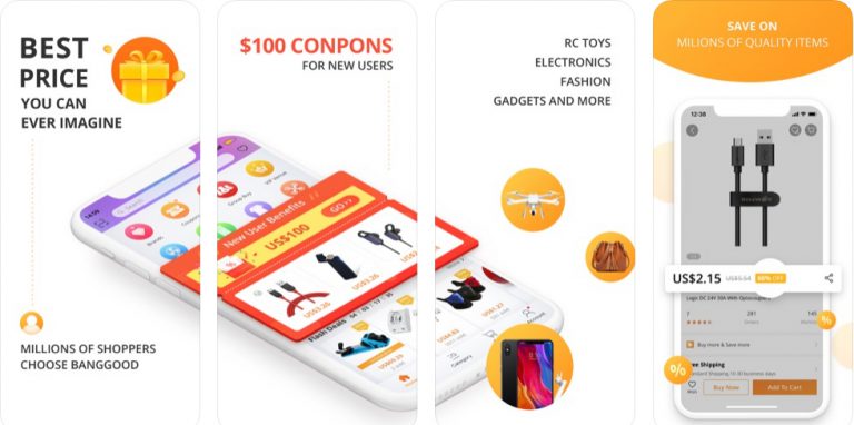 Banggood - ผู้ใช้ใหม่ได้รับคูปองส่วนลด10%