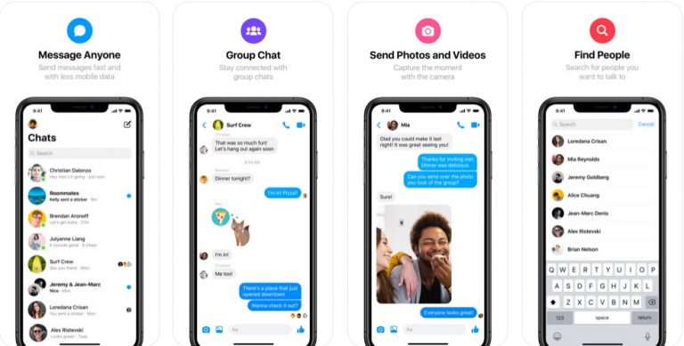 Messenger Lite โทรและส่งข้อความได้ฟรี