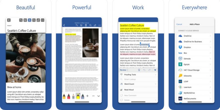 Microsoft Word เขียนและแก้ไขเอกสารขณะเดินทาง