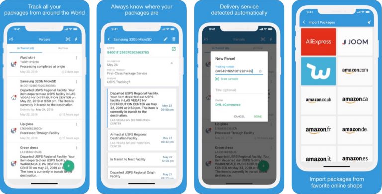 Parcels - Track Packages Amazon, DHL, Aliexpress