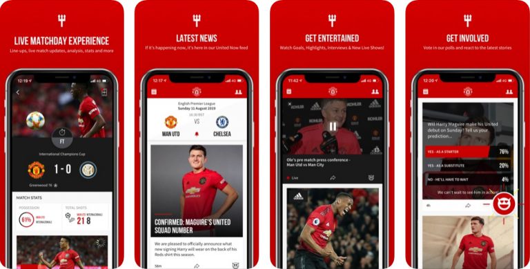 แอปอย่างเป็นทางการของแมนเชสเตอร์ยูไนเต็ด