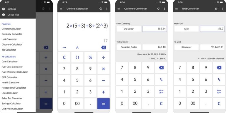 ClevCalc - เครื่องคิดเลข