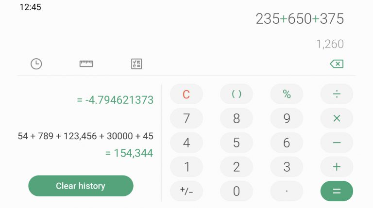 Samsung Calculator