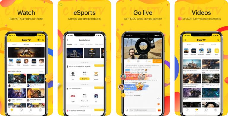 Cube TV - ชุมชนไลฟ์สตรีมเกมจากทั่วโลก