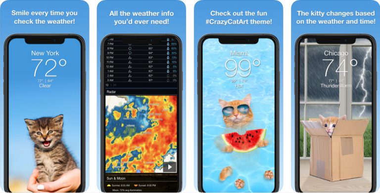 Weather Kitty - Forecast, Radar & Cat Pictures